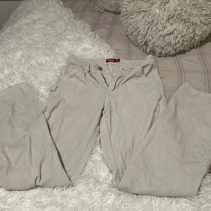 A pair of white corduroys from dickies